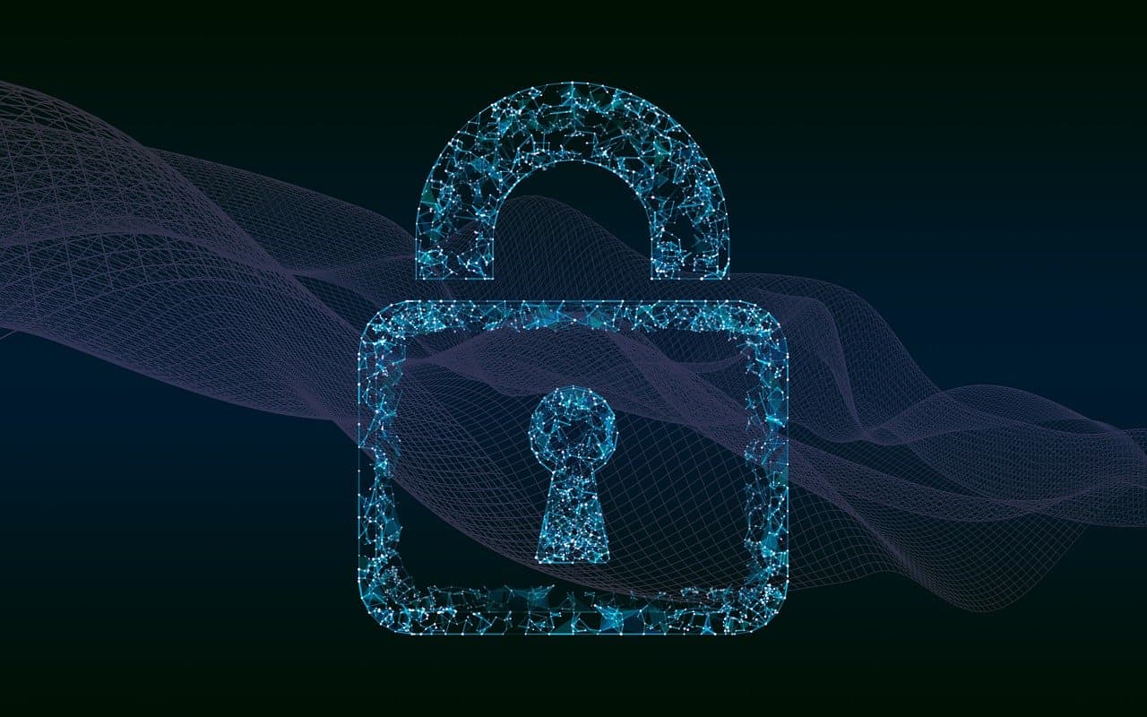 Abstract cyber security background